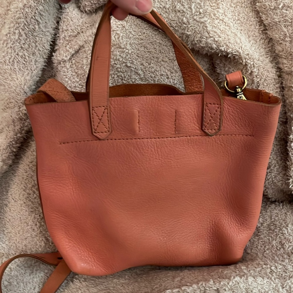 Madewell pink leather crossbody